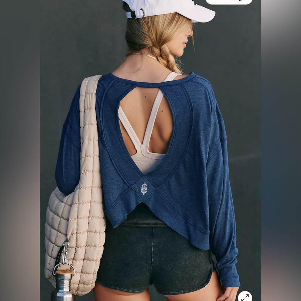 Free people my time layer, midnight navy